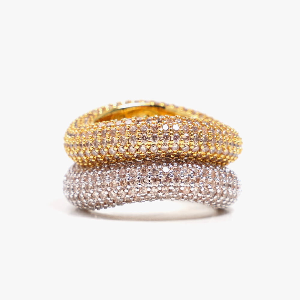 Beyond ring beige gold