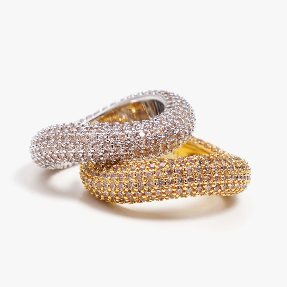 Beyond ring beige gold
