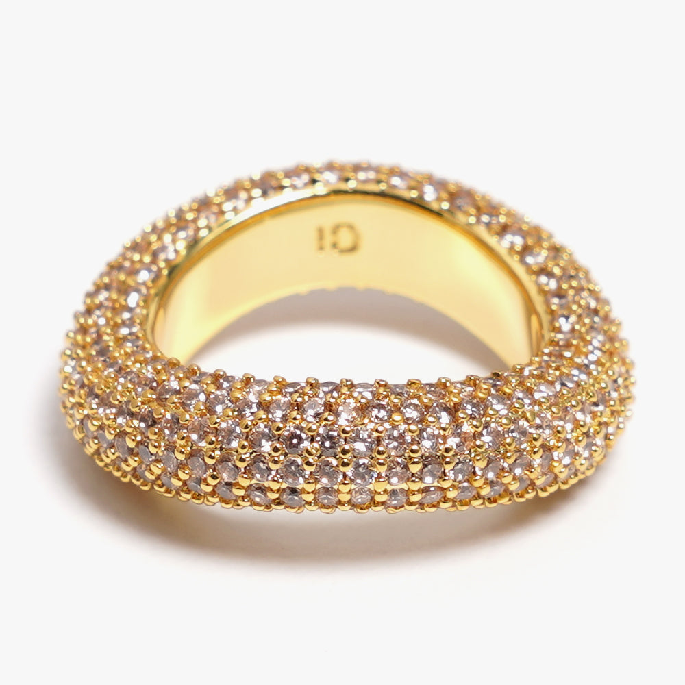 Beyond ring beige gold
