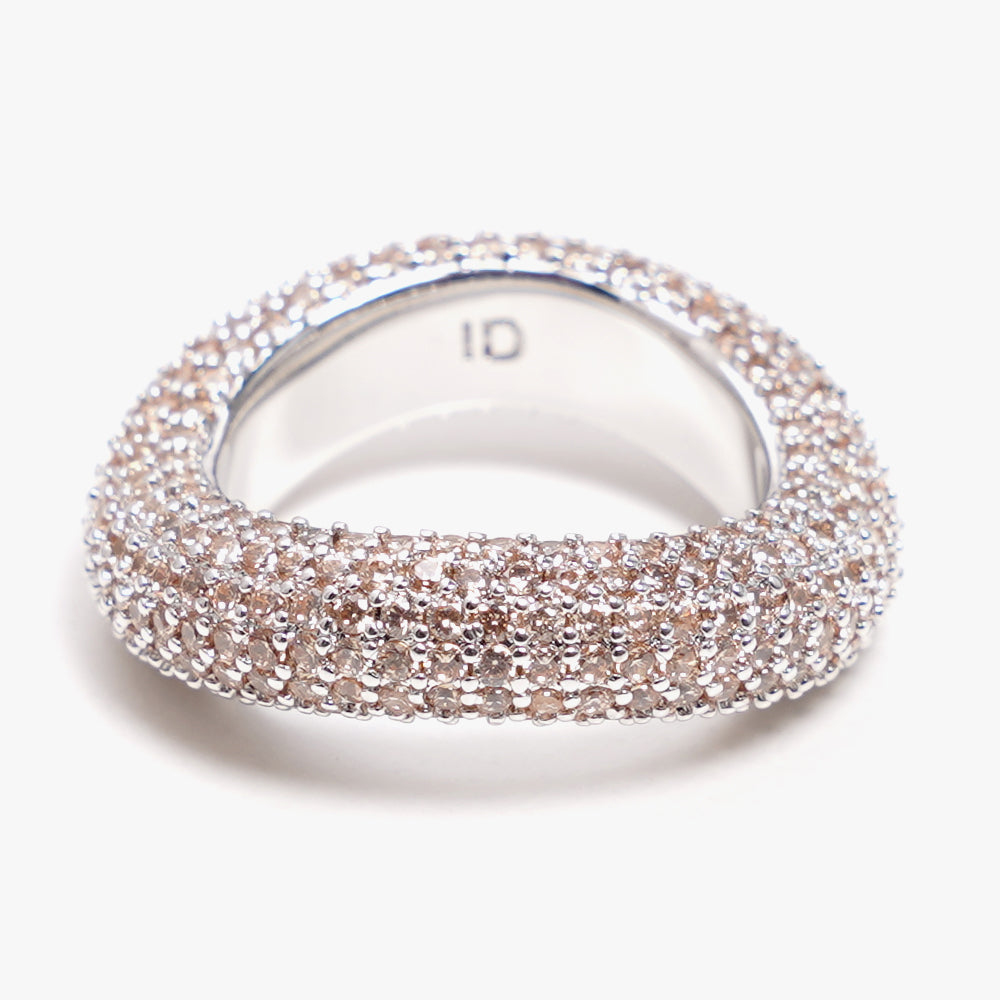 Beyond ring beige silver
