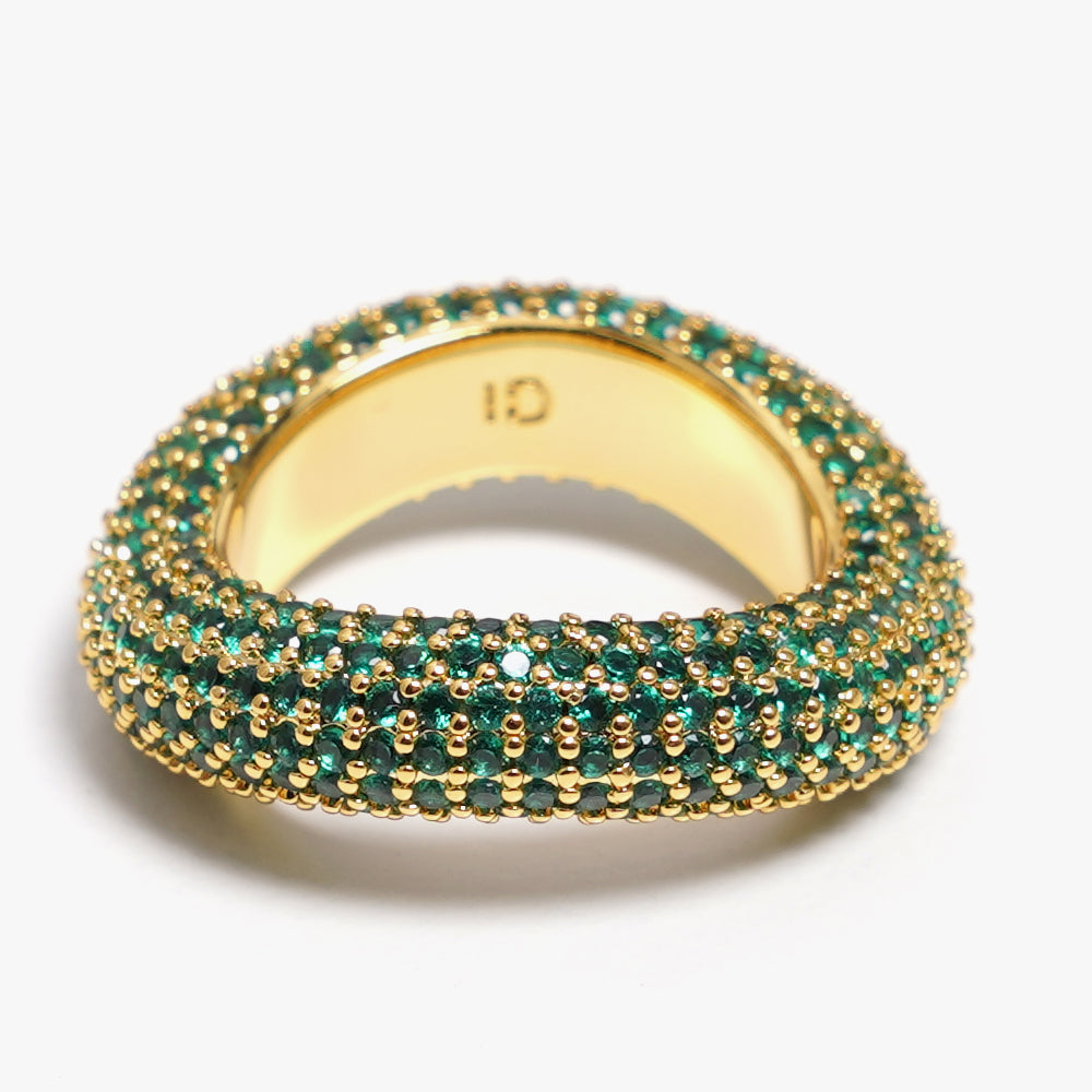 Beyond ring green gold
