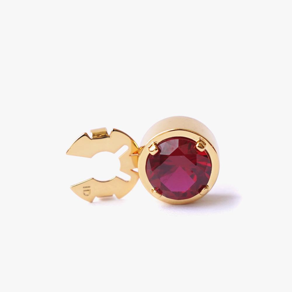Mega circle button cover pink gold