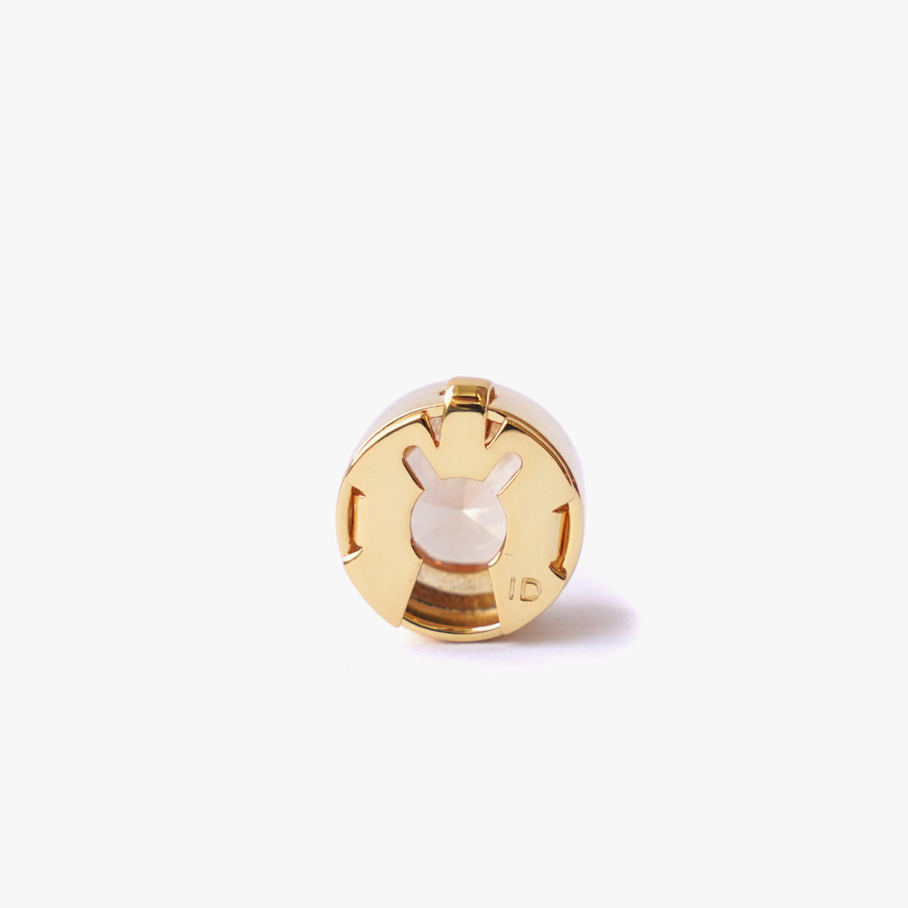 Mega circle button cover beige gold