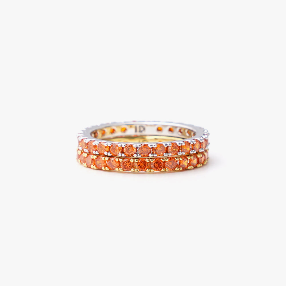 Slim ring orange gold