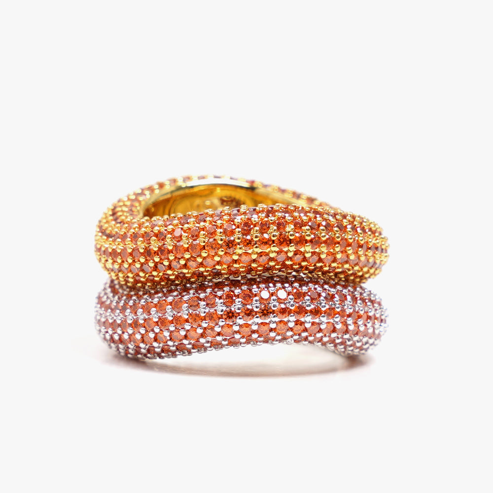 Beyond ring orange silver