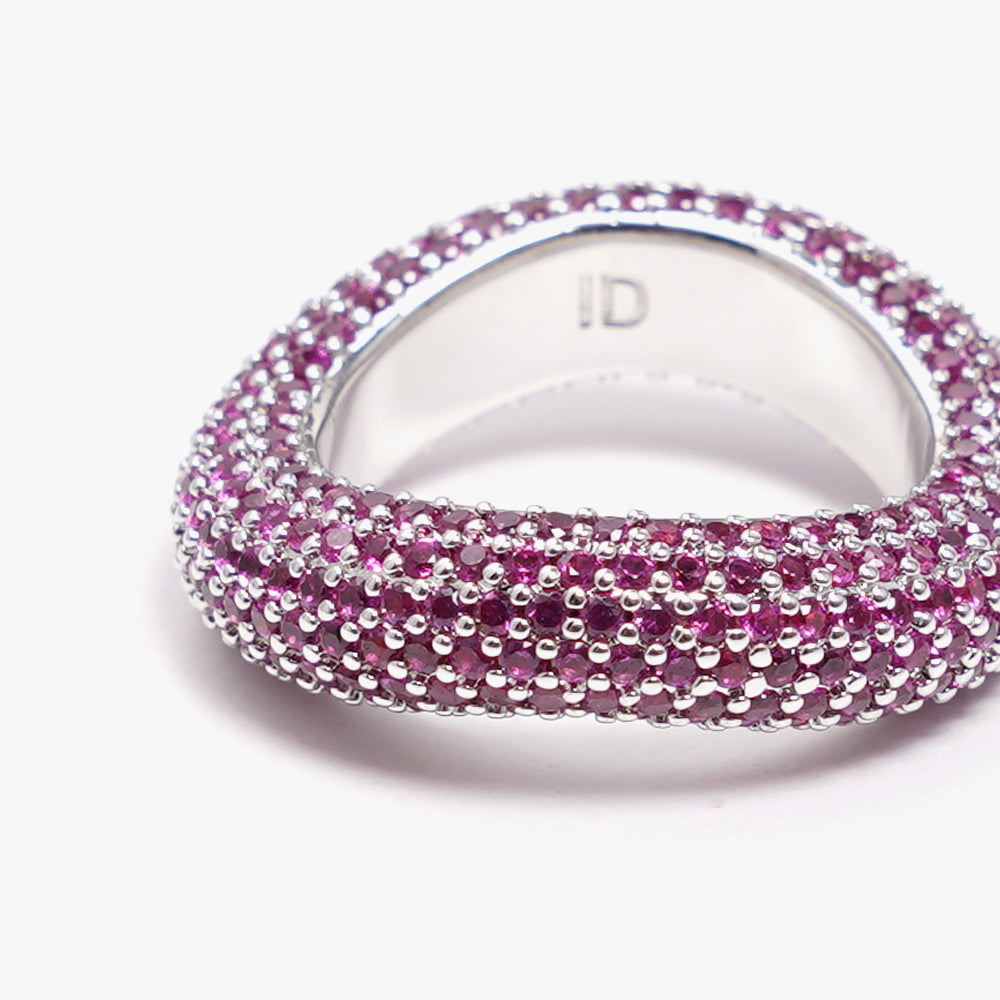 Beyond ring pink silver