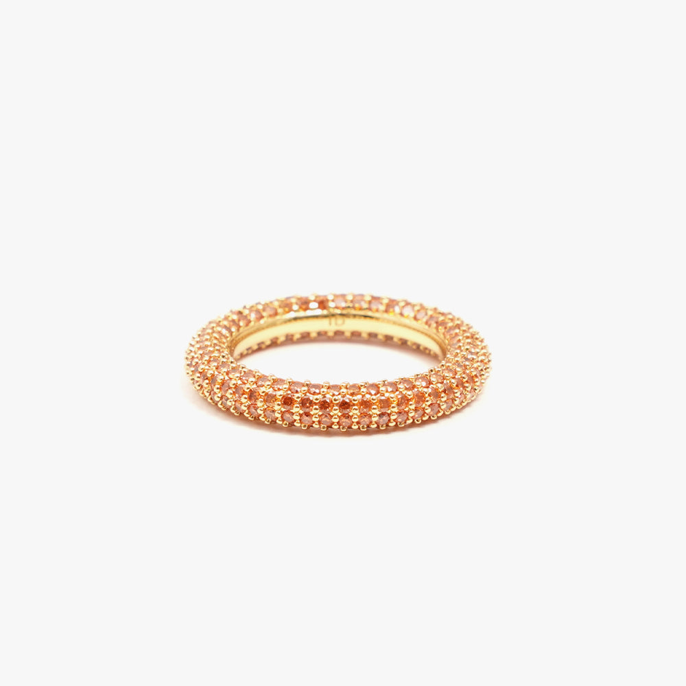 Colorful ring orange gold