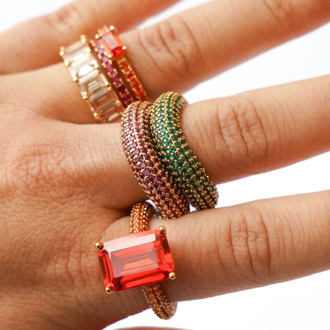 Beyond ring green gold