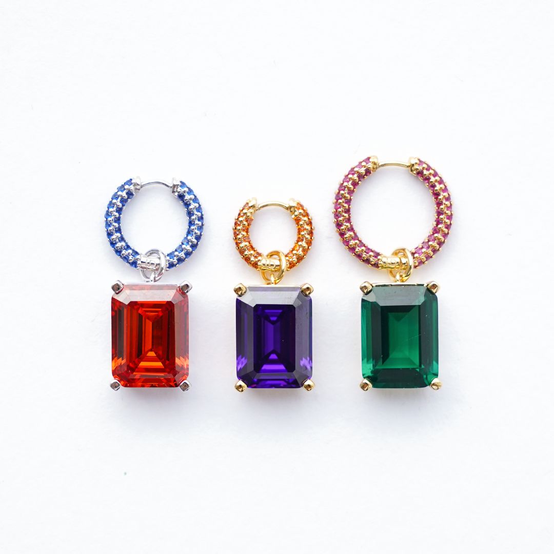 Mega pendant lilac gold