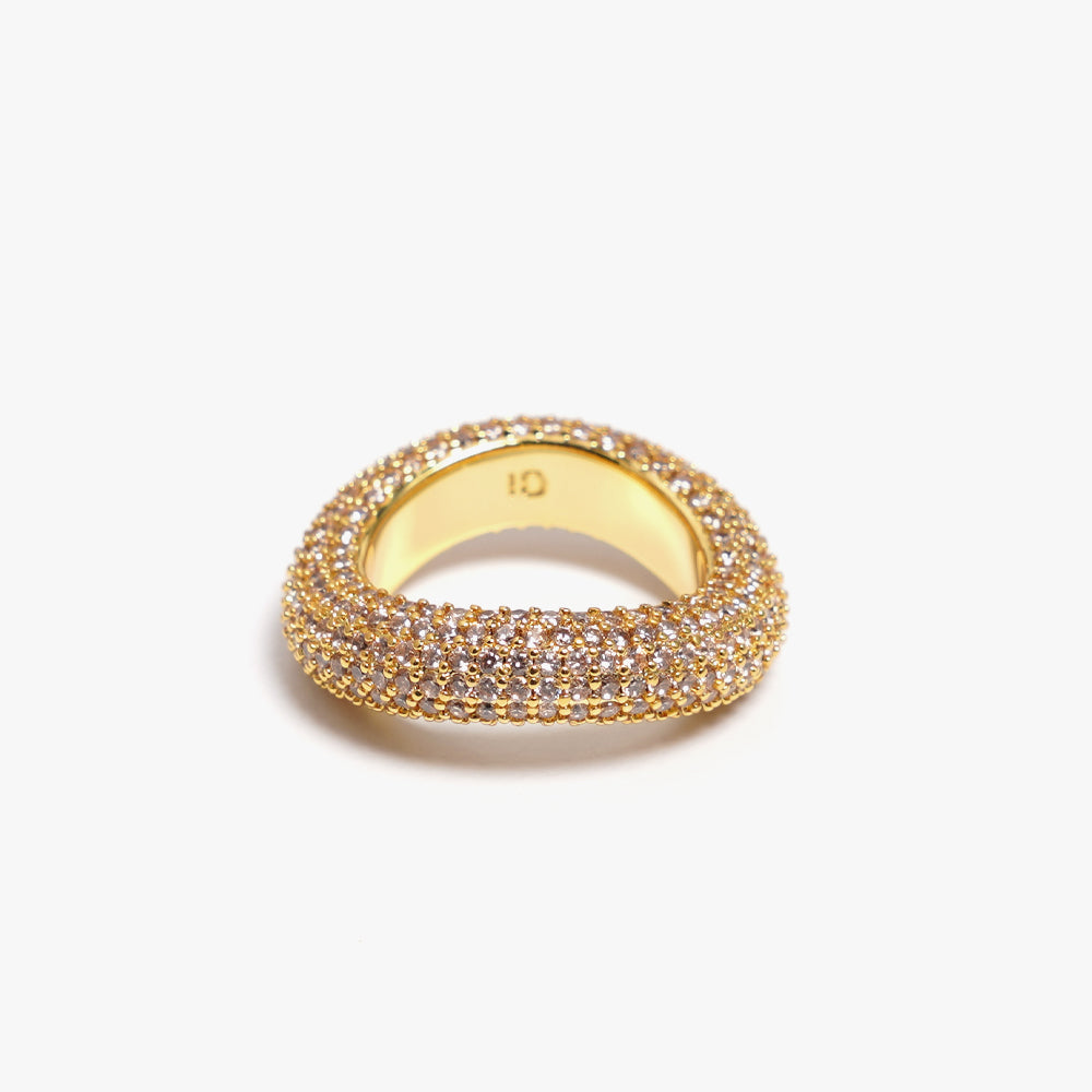 Beyond ring beige gold