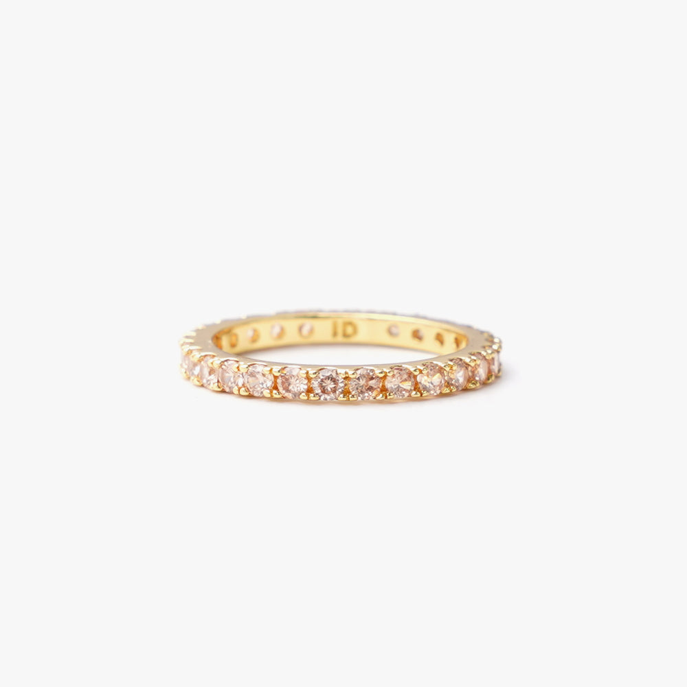 Slim ring beige gold