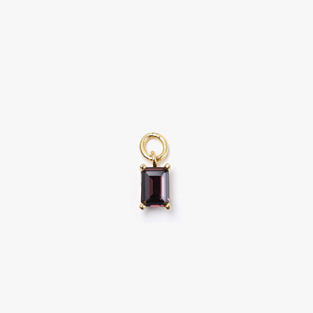 One stone pendant brown gold