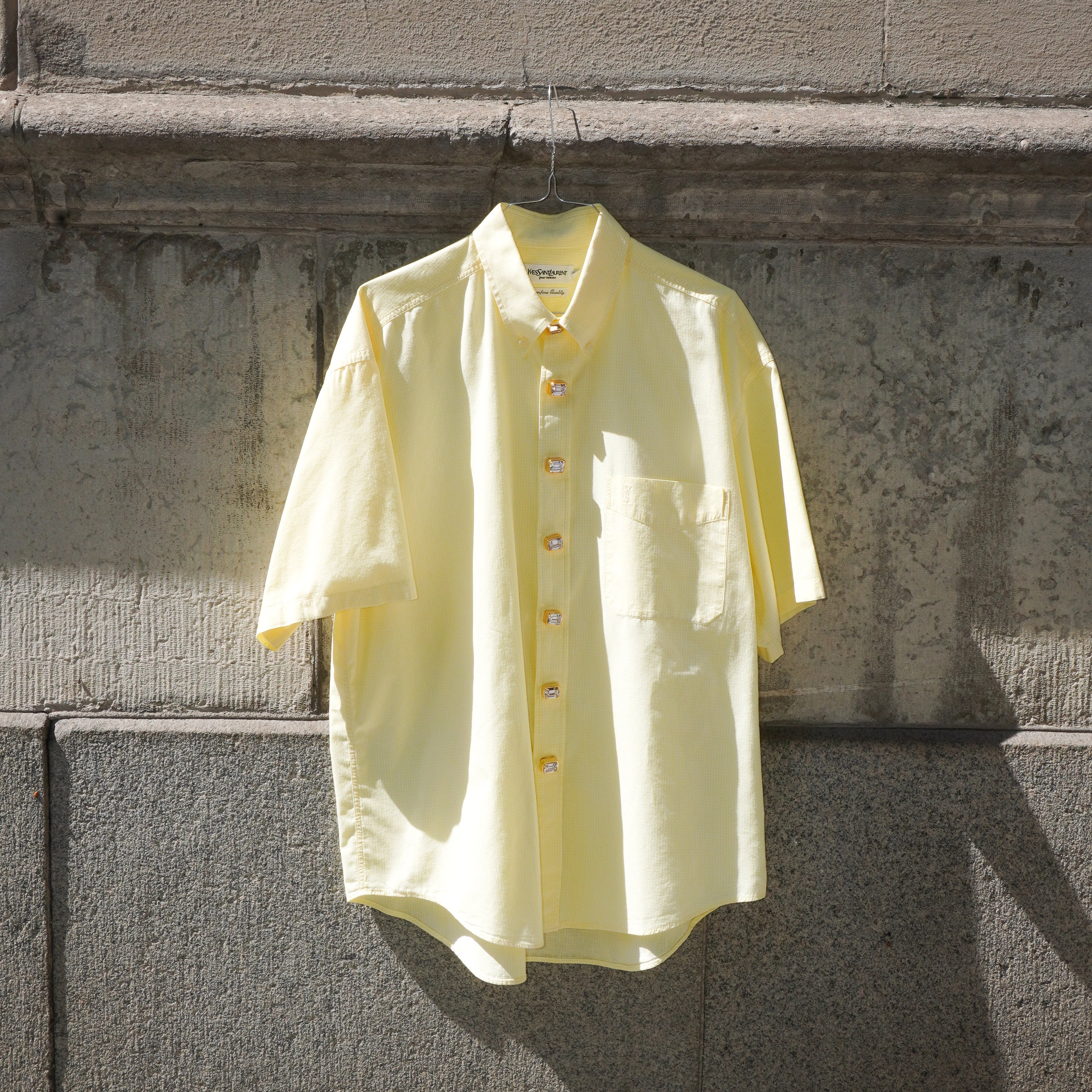Vintage Yves Saint Laurent shirt with Mega Button Covers