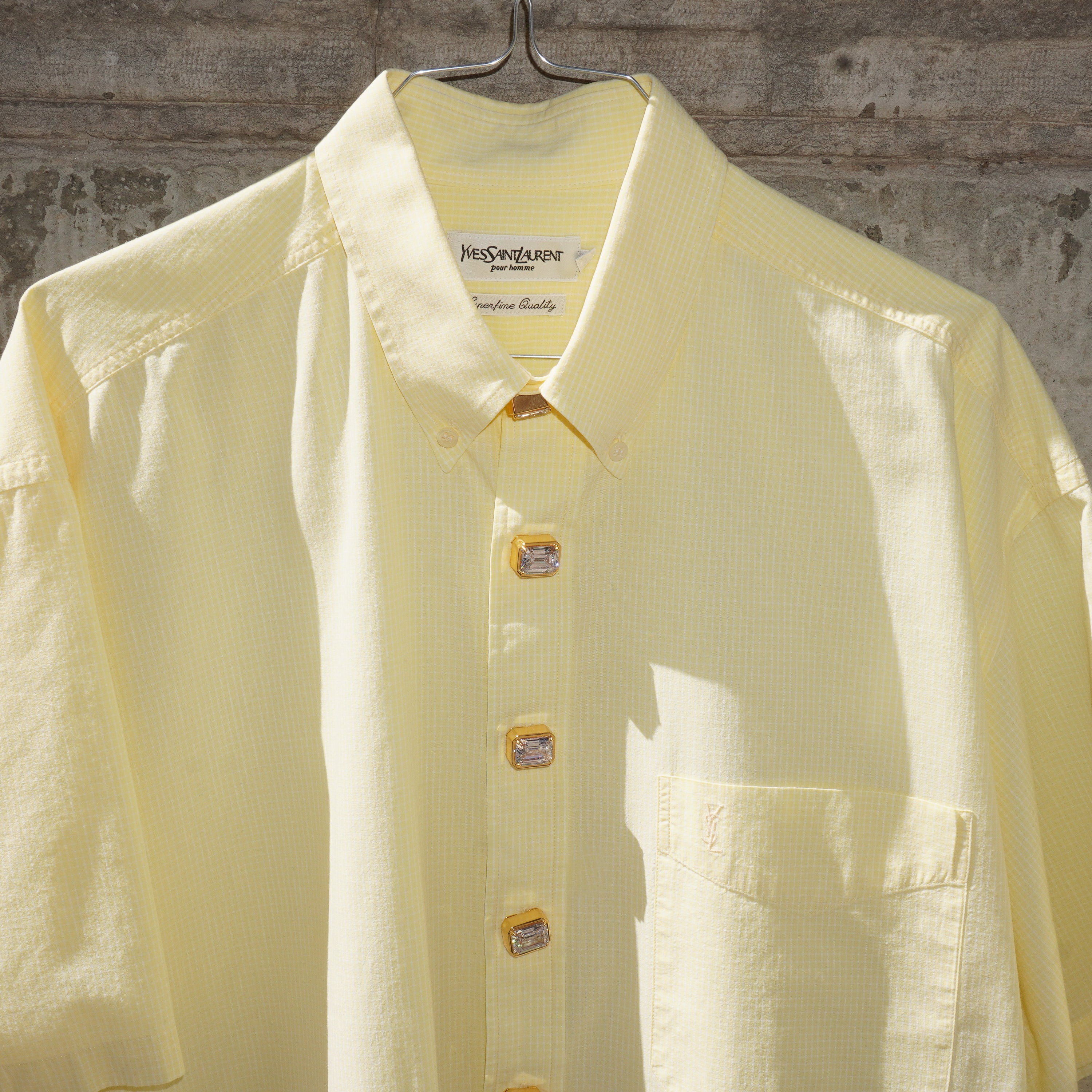 Vintage Yves Saint Laurent shirt with Mega Button Covers