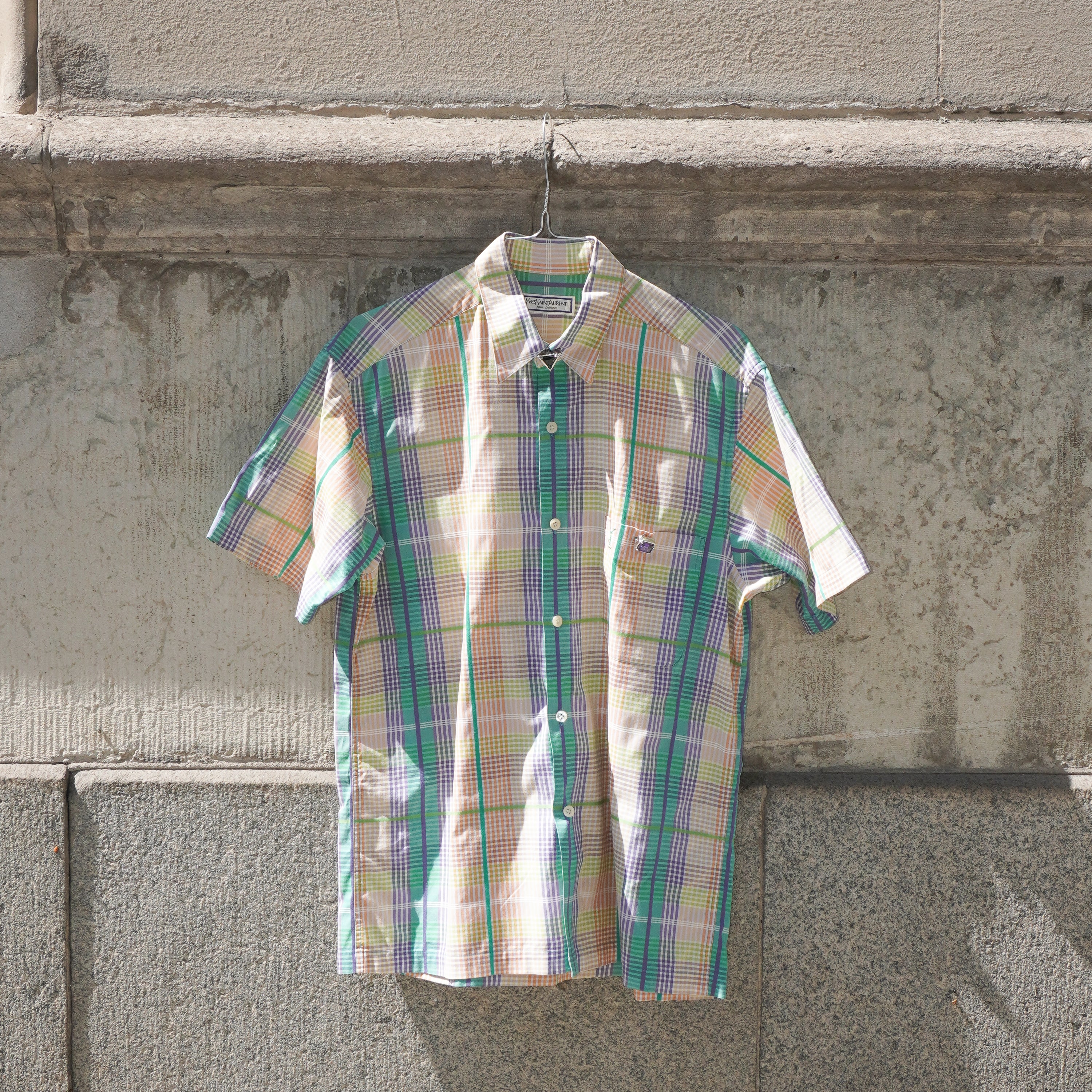 Vintage Yves Saint Laurent shirt with Mega Button Covers