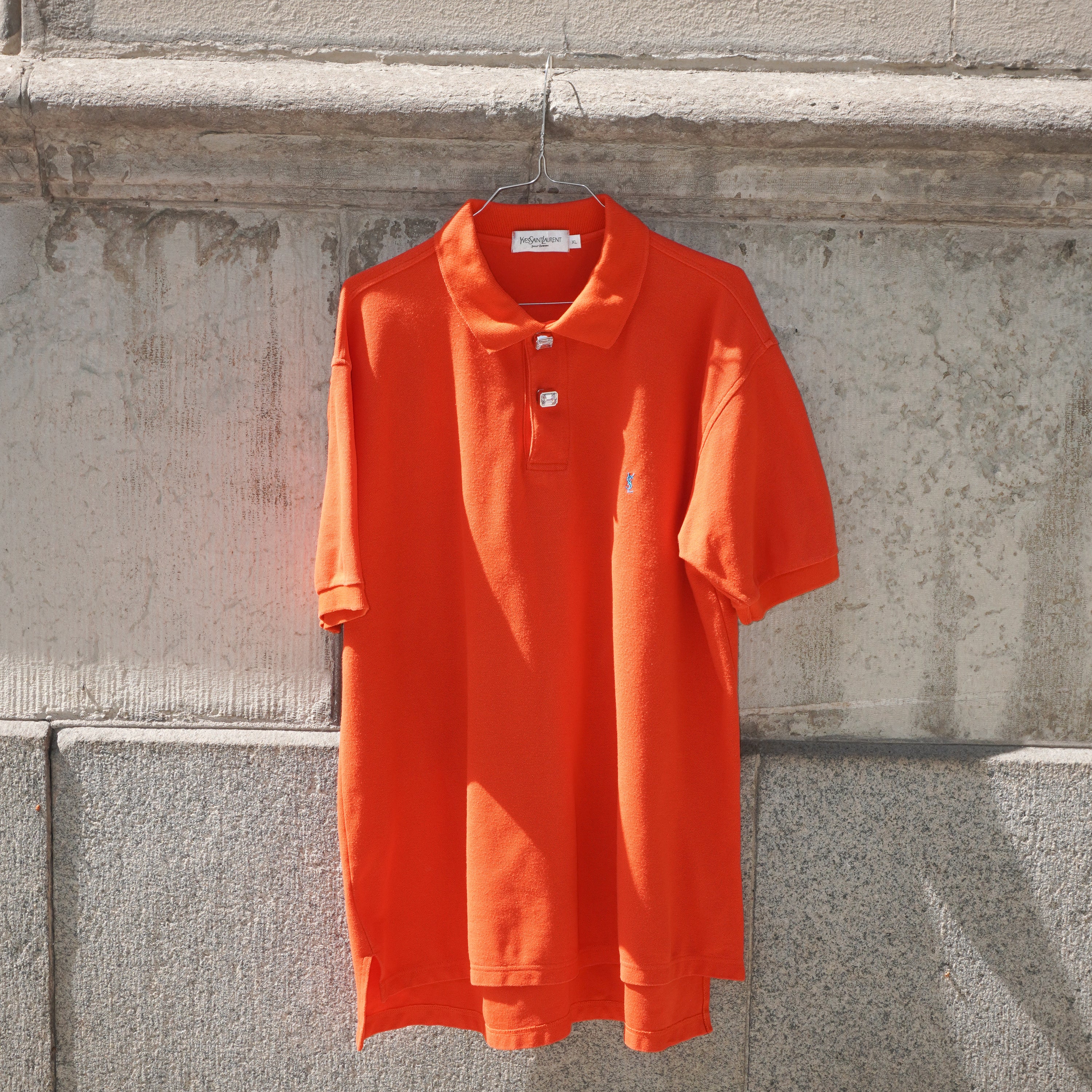 Vintage Yves Saint Laurent polo with Mega Button Covers