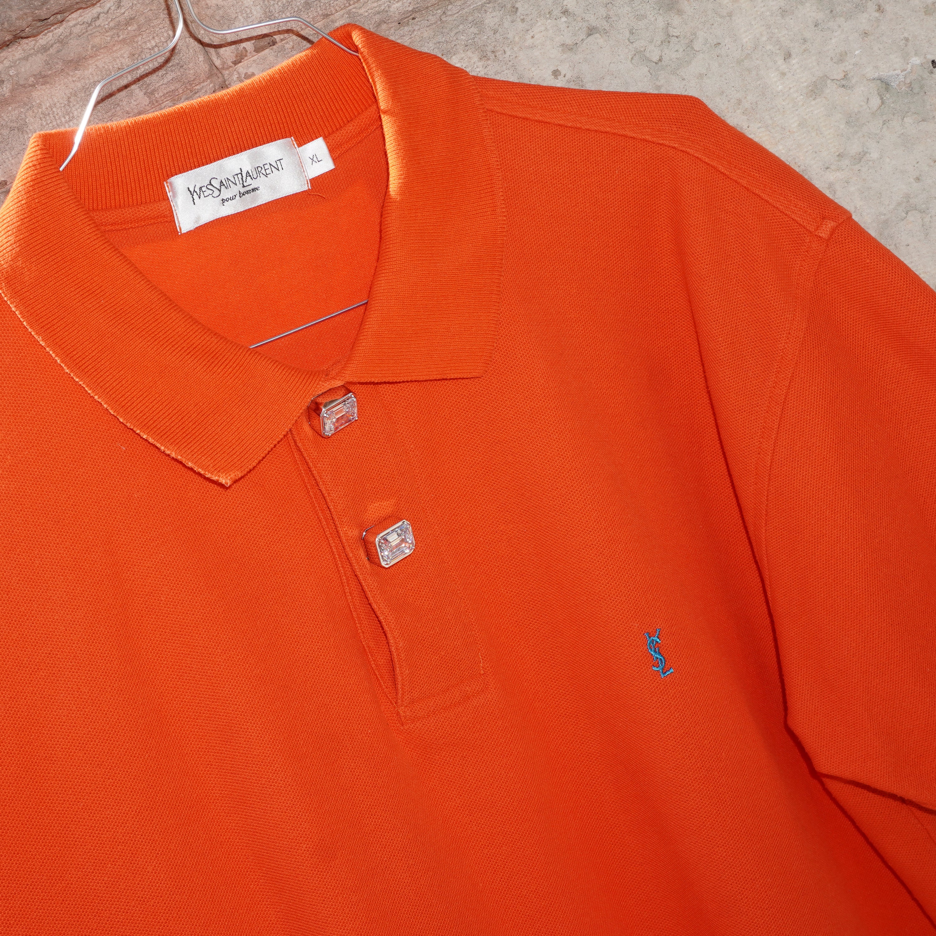 Vintage Yves Saint Laurent polo with Mega Button Covers