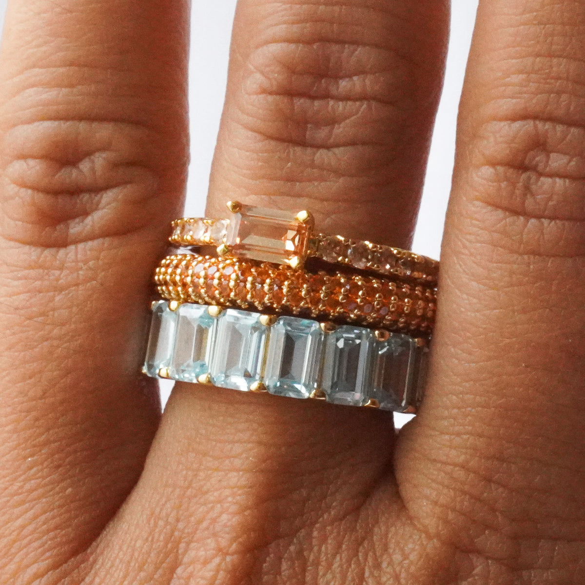 Chunky ring turquoise gold