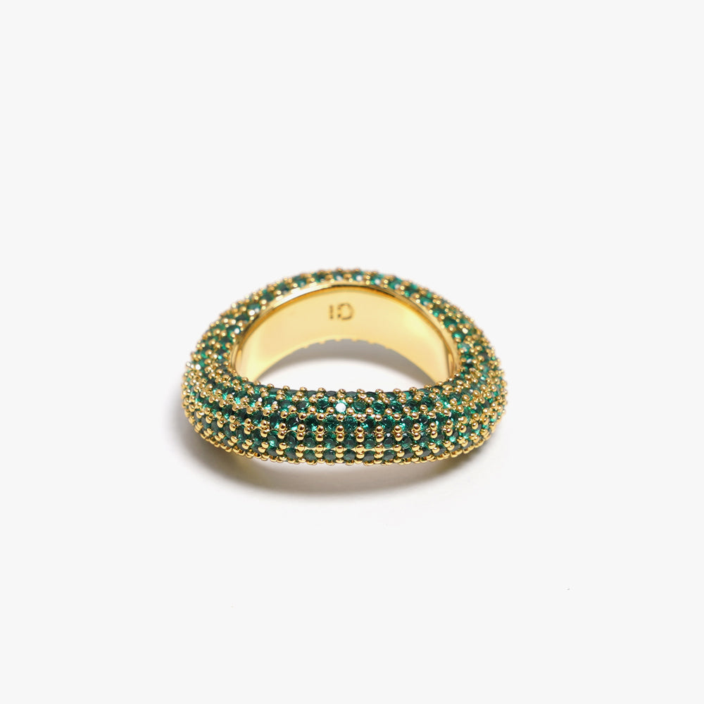 Beyond ring green gold