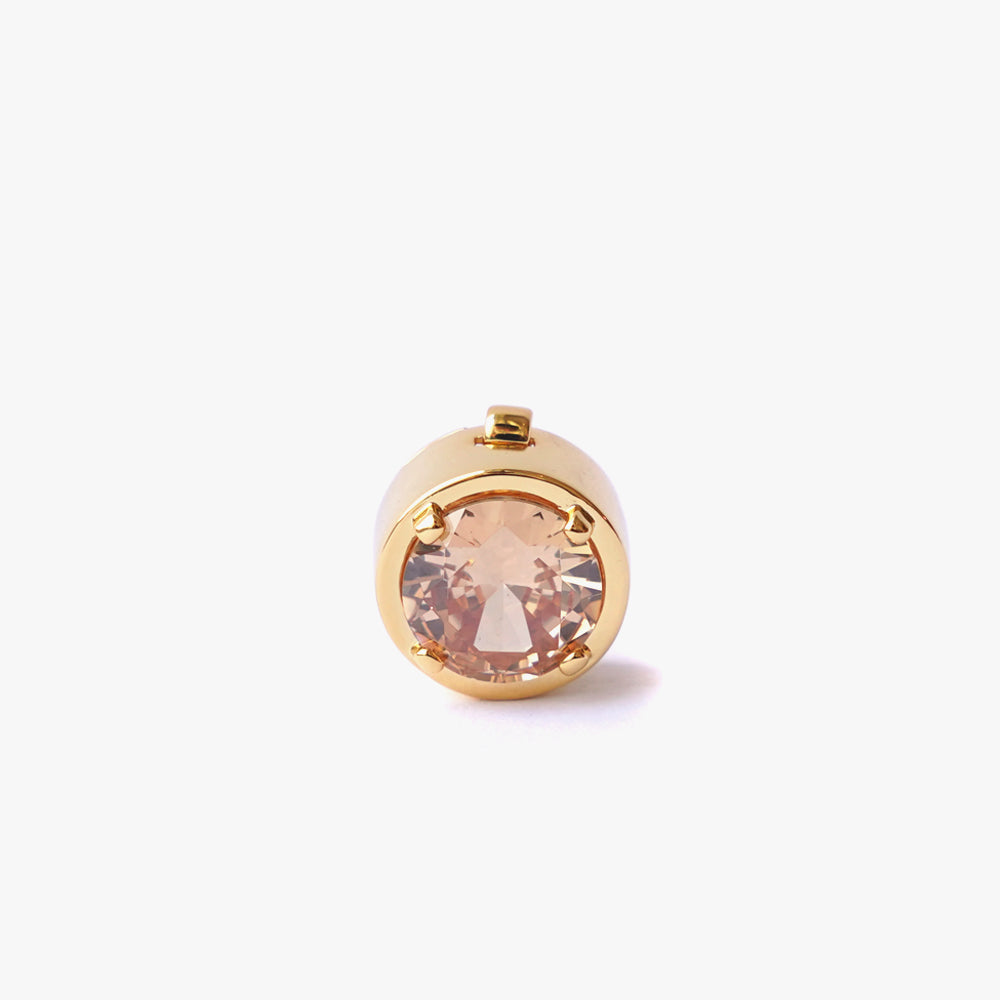 Mega circle button cover beige gold