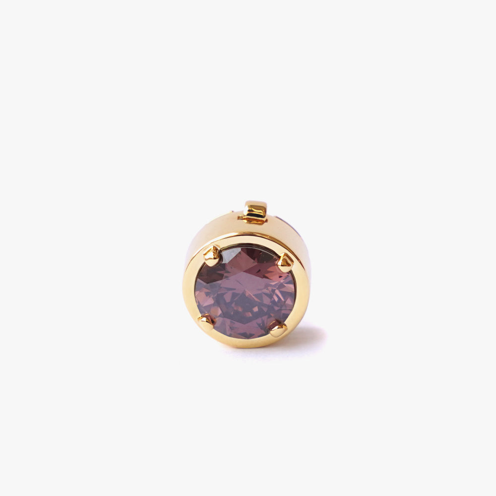 Mega circle button cover brown gold