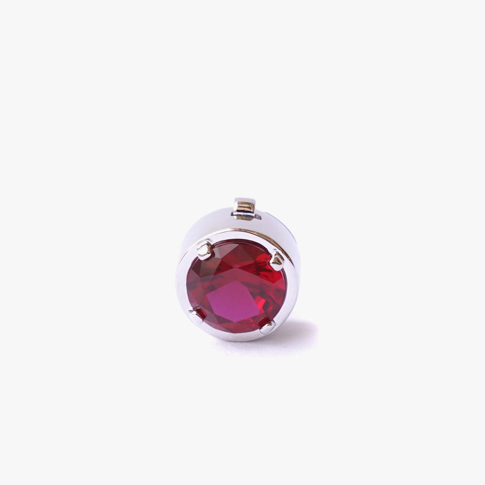 Mega circle button cover pink silver