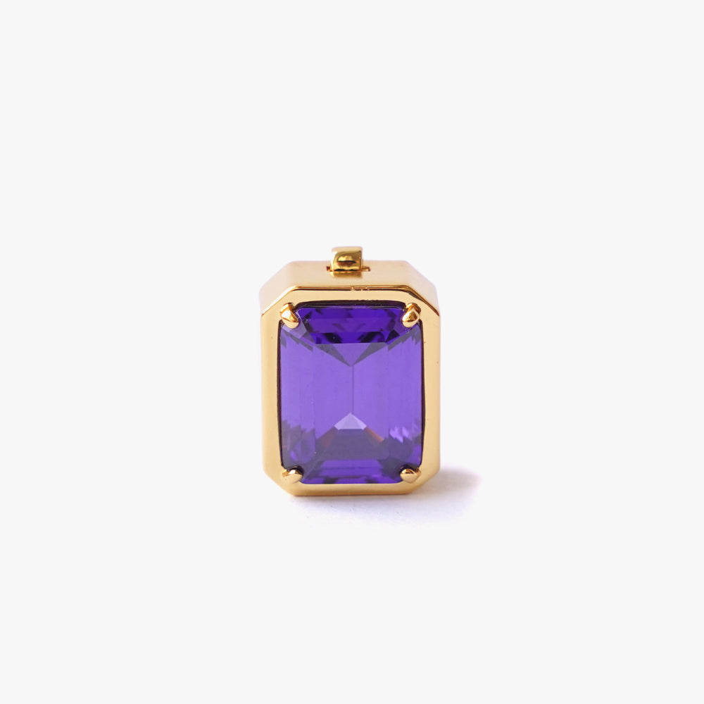 Mega rectangle button cover lilac gold