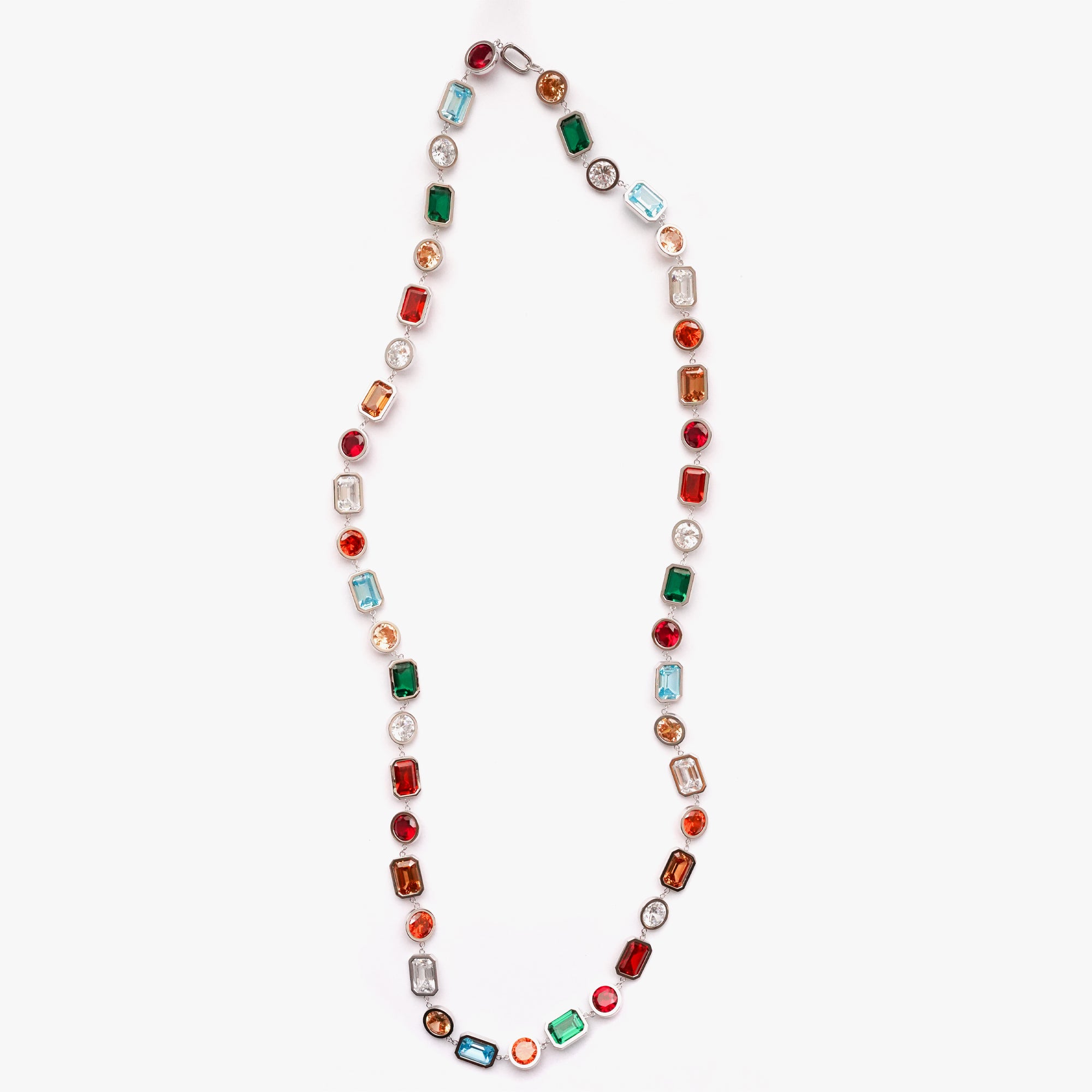 Mega necklace multi silver