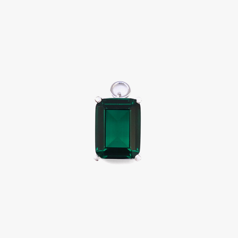 Mega pendant green silver