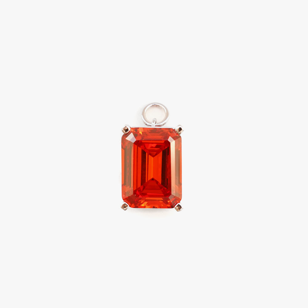 Mega pendant orange silver