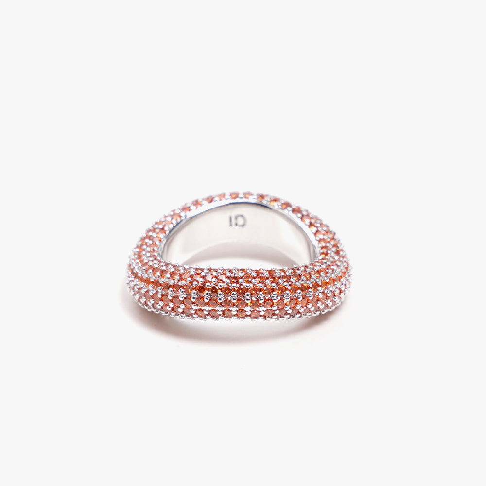 Beyond ring orange silver