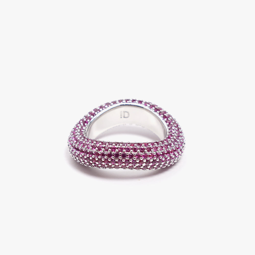 Beyond ring pink silver