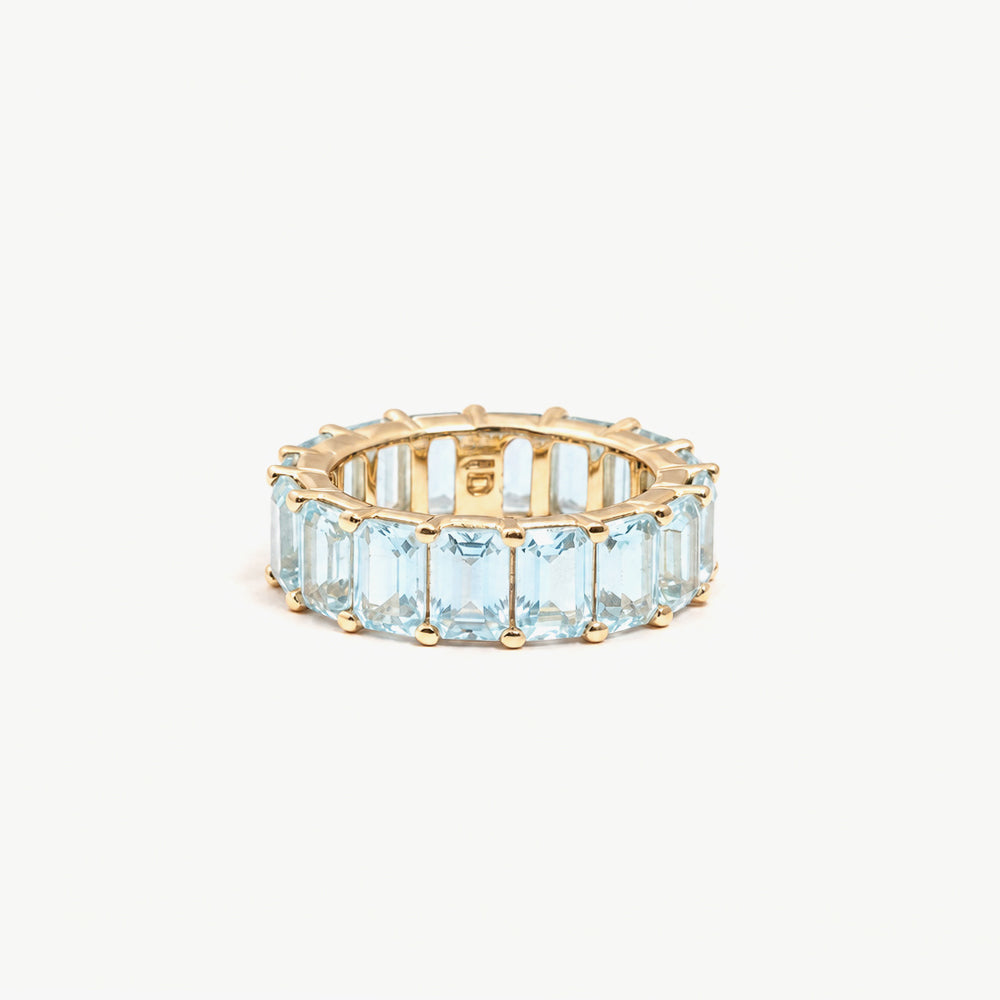 Chunky ring turquoise gold