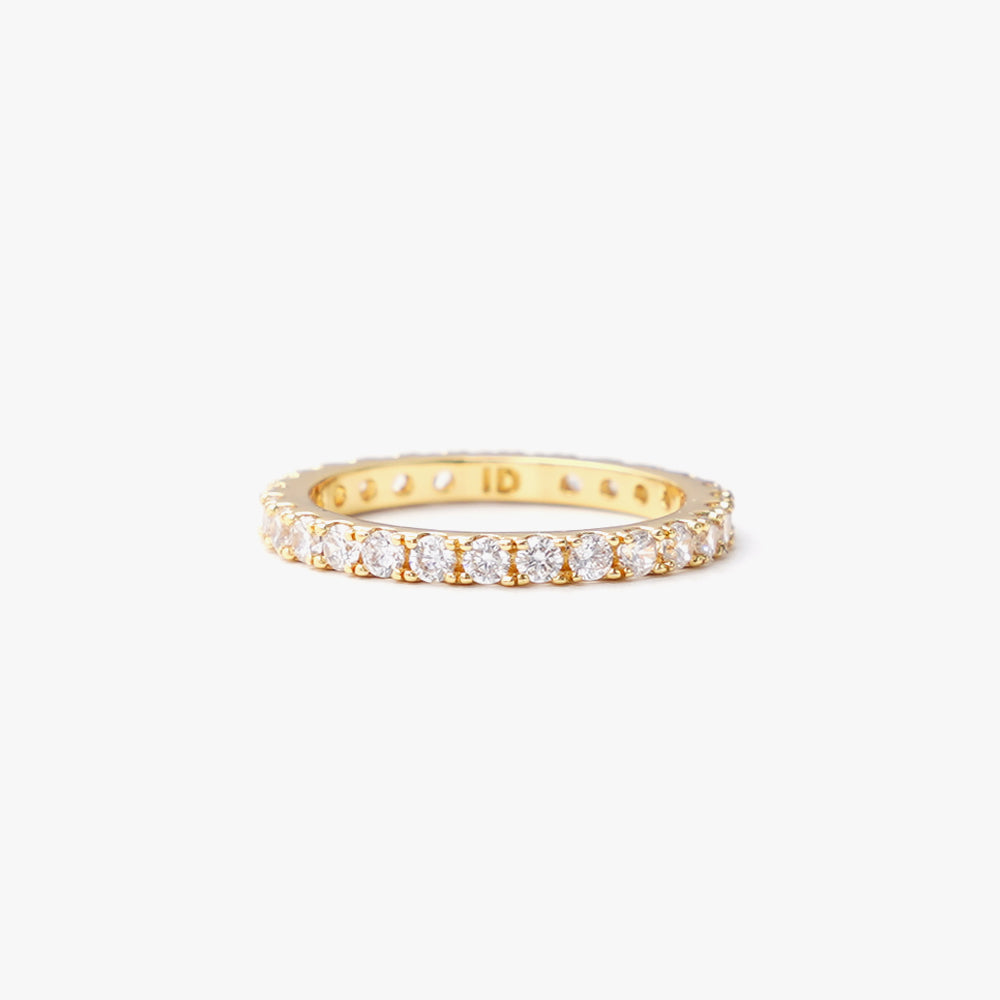 Slim ring white gold