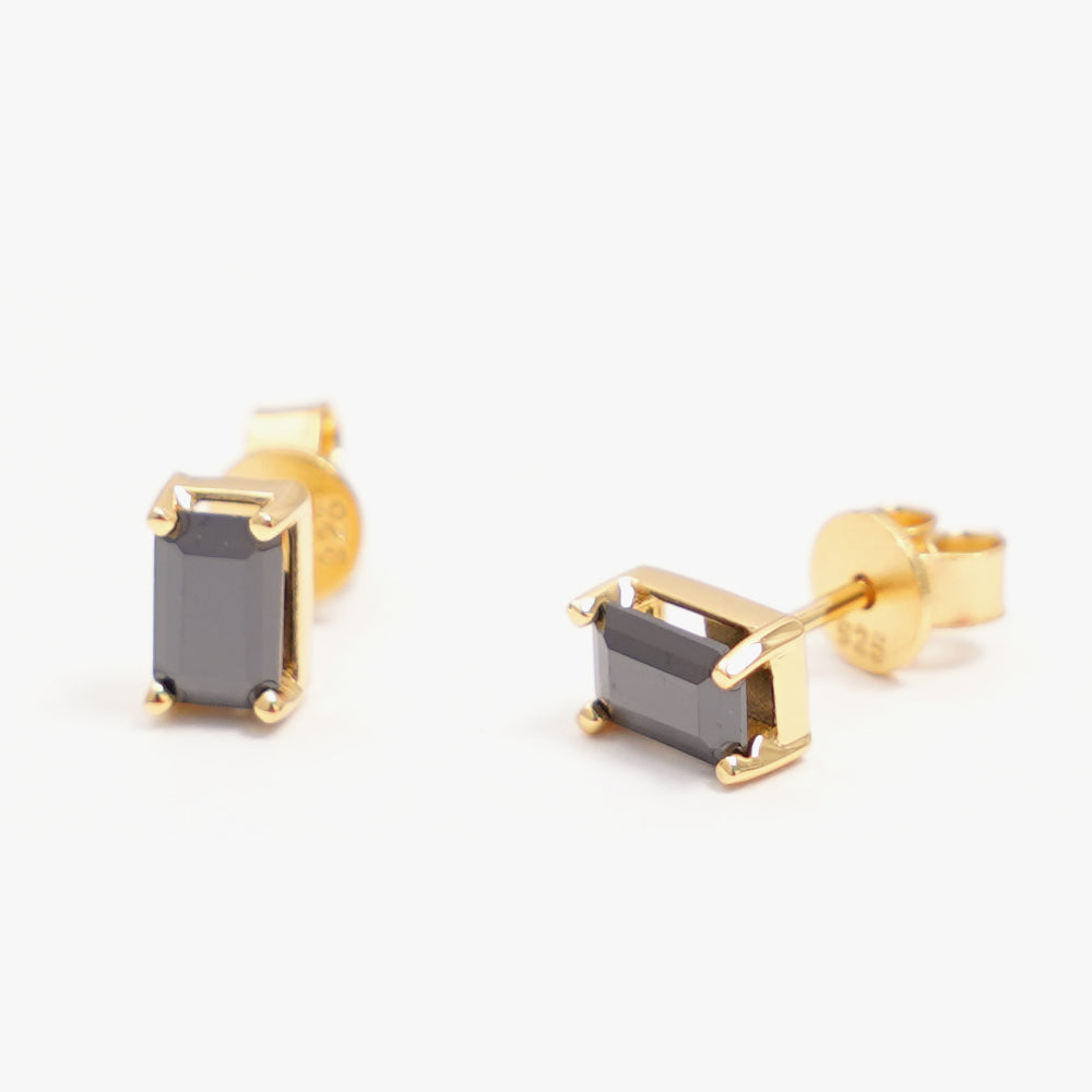 Colorful studs black gold