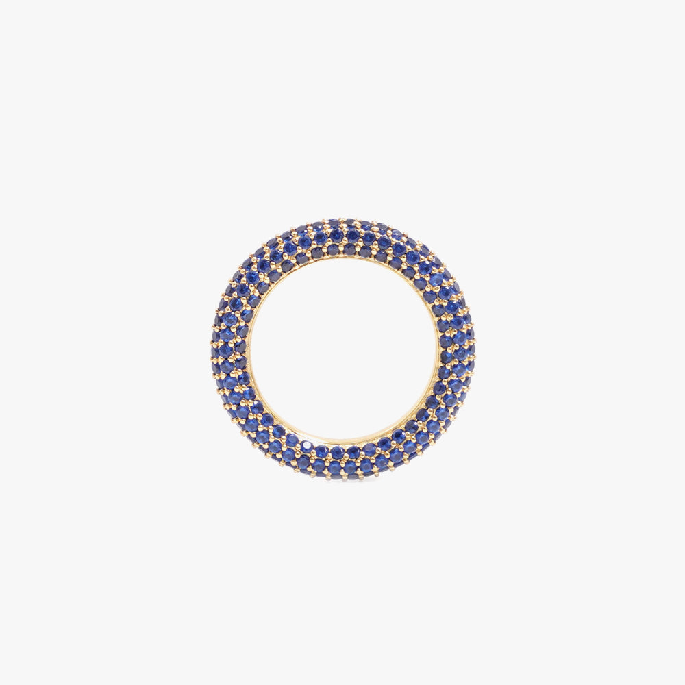 Colorful ring blue gold