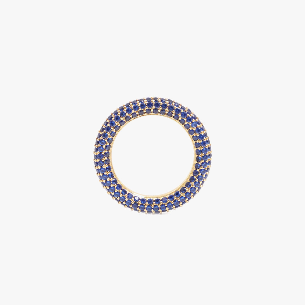Colorful ring blue gold