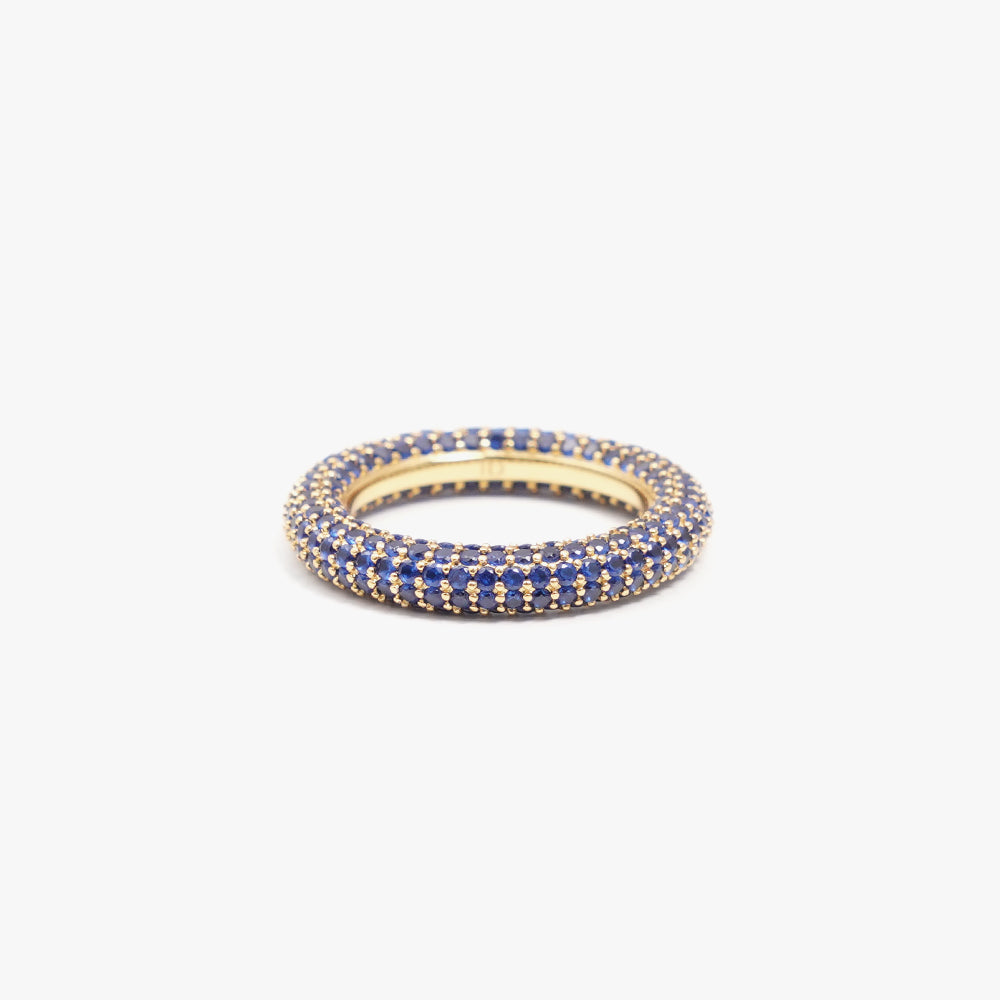 Colorful ring blue gold