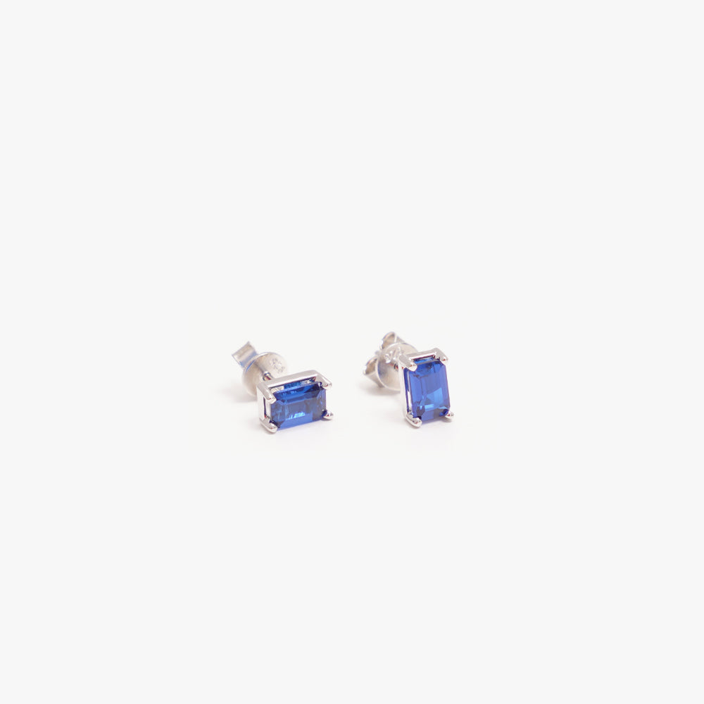 Colorful studs blue silver