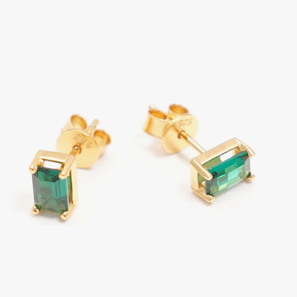 Colorful studs green gold