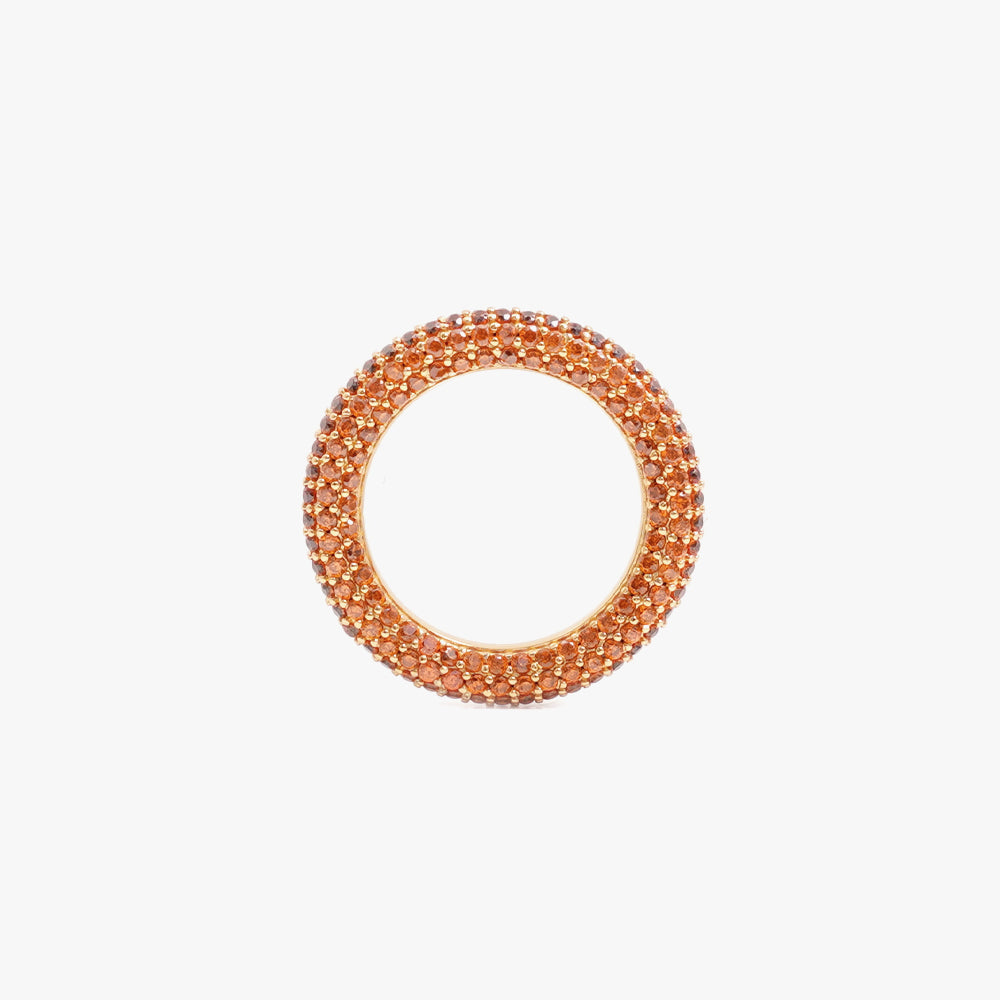 Colorful ring orange gold