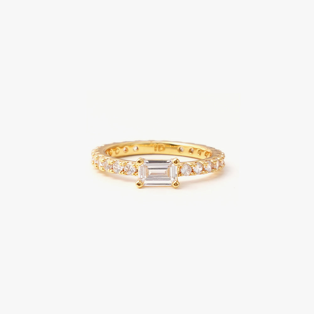 Ultra slim ring white gold