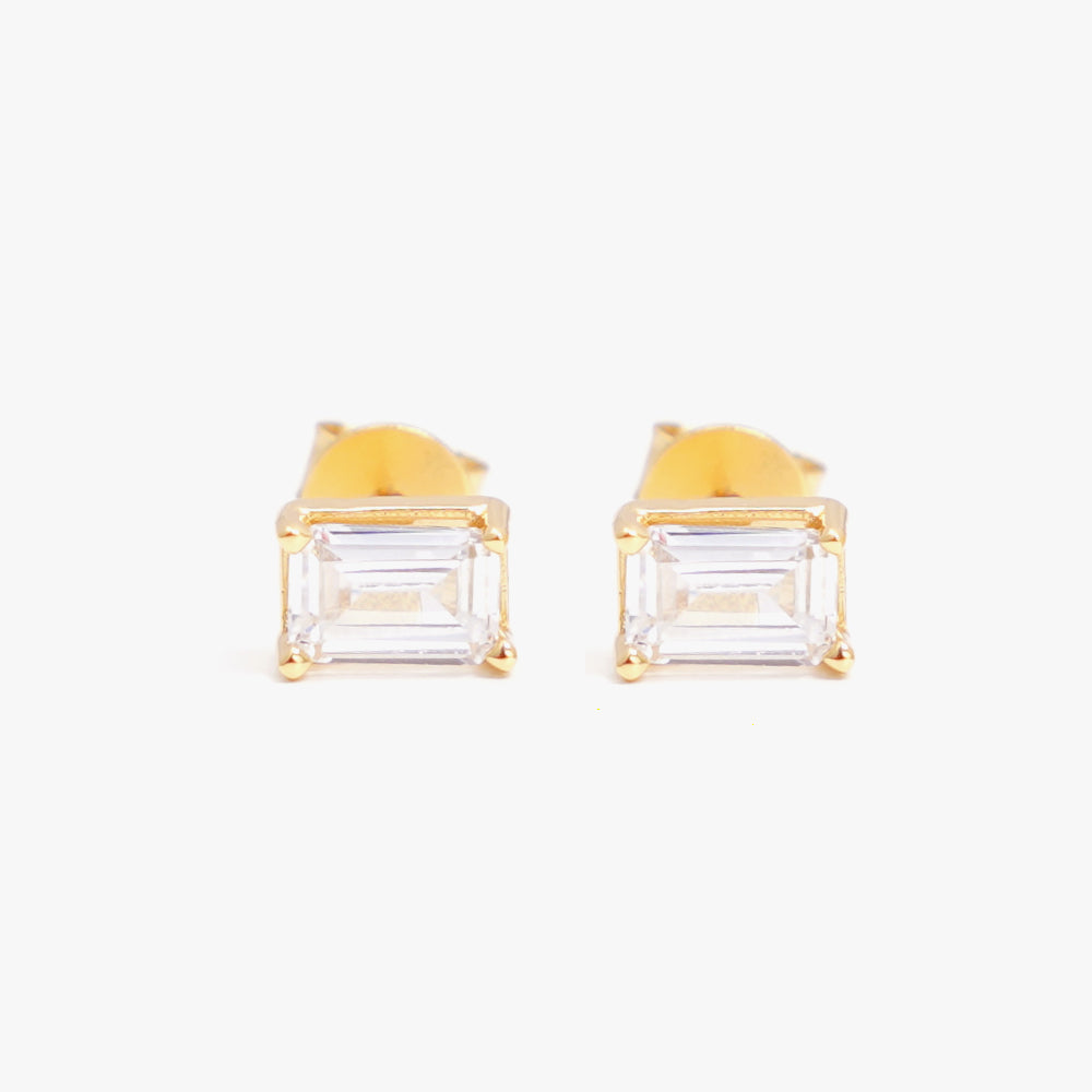 Colorful studs white gold